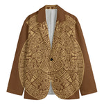 Mayan Calendar Print Men's Cotton Blazer