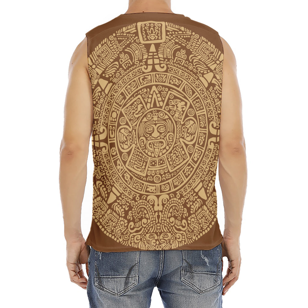 Mayan Calendar Print Men's Fitness Tank Top