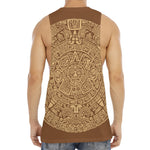 Mayan Calendar Print Men's Muscle Tank Top