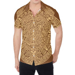 Mayan Calendar Print Men's Shirt
