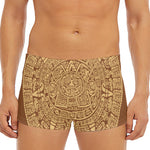 Mayan Calendar Print Men's Short Boxer Briefs