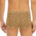 Mayan Calendar Print Men's Short Boxer Briefs