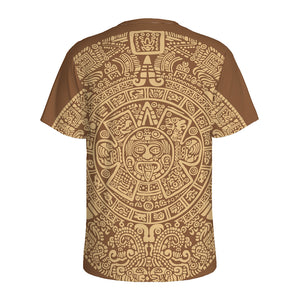 Mayan Calendar Print Men's Sports T-Shirt