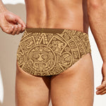 Mayan Calendar Print Men's Swim Briefs