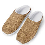 Mayan Calendar Print Mesh Casual Shoes