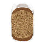 Mayan Calendar Print Mesh Laundry Hamper