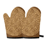 Mayan Calendar Print Oven Mitts