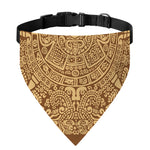 Mayan Calendar Print Over The Collar Dog Bandana