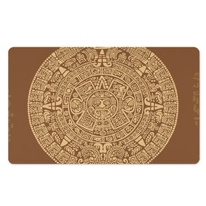 Mayan Calendar Print Polyester Doormat