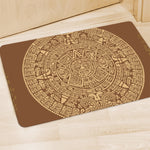 Mayan Calendar Print Polyester Doormat