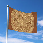Mayan Calendar Print Polyester Flag