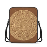 Mayan Calendar Print Rectangular Crossbody Bag