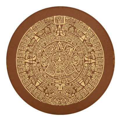 Mayan Calendar Print Round Blanket