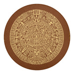 Mayan Calendar Print Round Blanket
