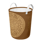 Mayan Calendar Print Round Laundry Basket