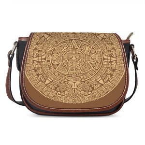 Mayan Calendar Print Saddle Bag