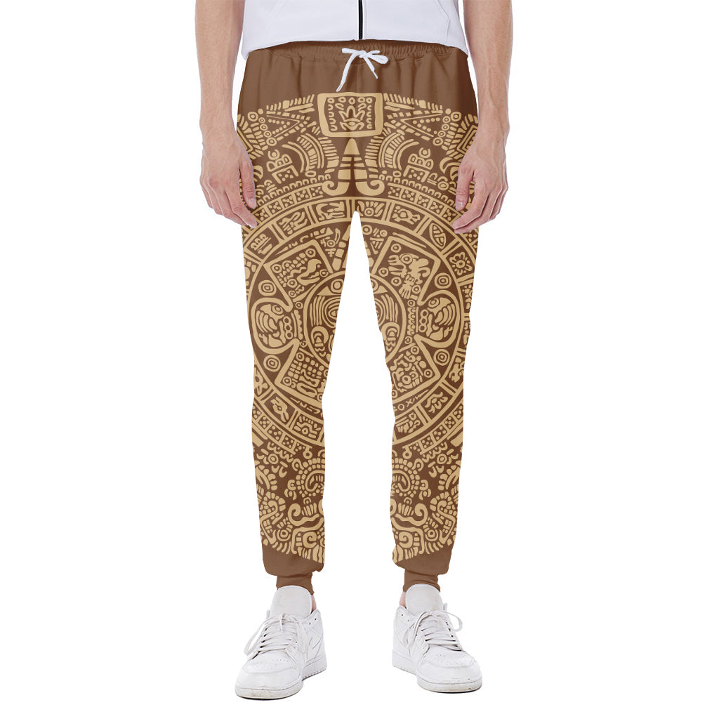 Mayan Calendar Print Scuba Joggers