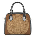 Mayan Calendar Print Shoulder Handbag