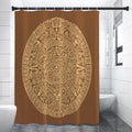 Mayan Calendar Print Shower Curtain