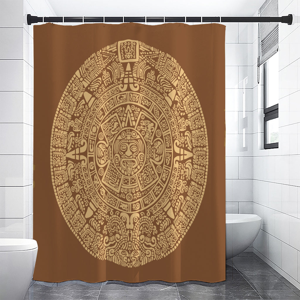 Mayan Calendar Print Shower Curtain