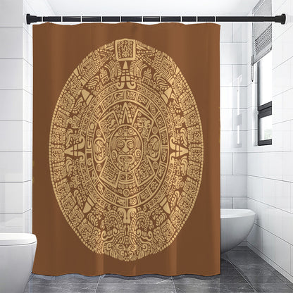 Mayan Calendar Print Shower Curtain