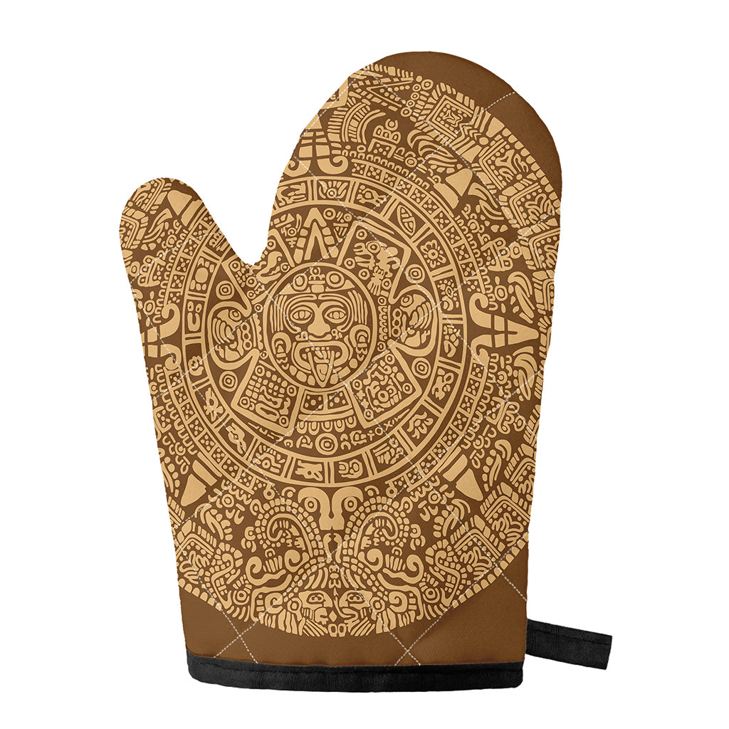 Mayan Calendar Print Single Oven Mitt