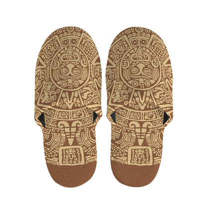 Mayan Calendar Print Slippers