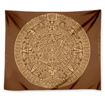 Mayan Calendar Print Tapestry