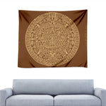 Mayan Calendar Print Tapestry
