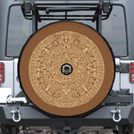 Mayan Calendar Print Tire Cover With Camera Hole