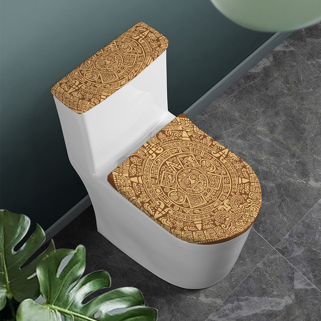 Mayan Calendar Print Toilet Lid And Tank Cover Set