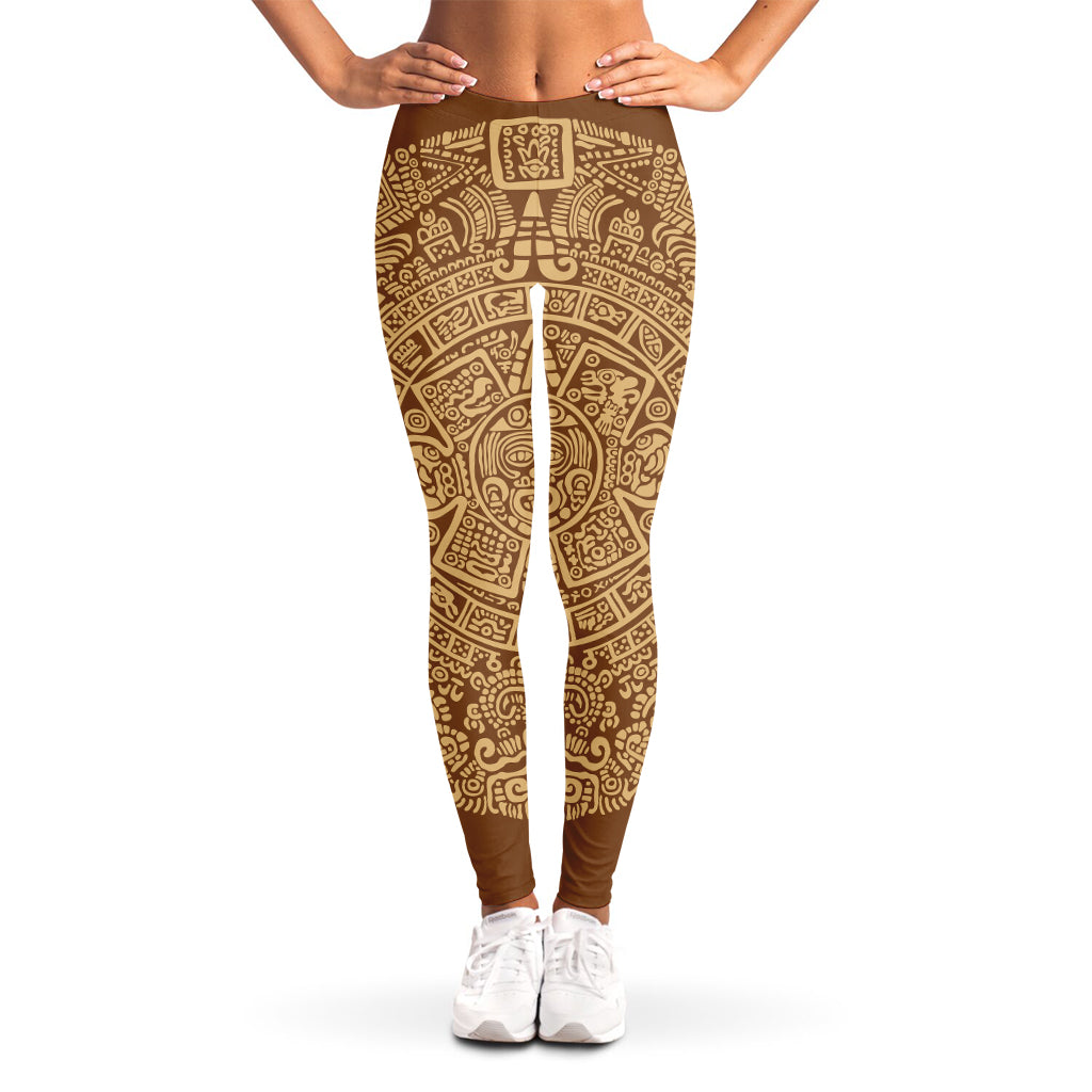Mayan Calendar Print Women's Leggings