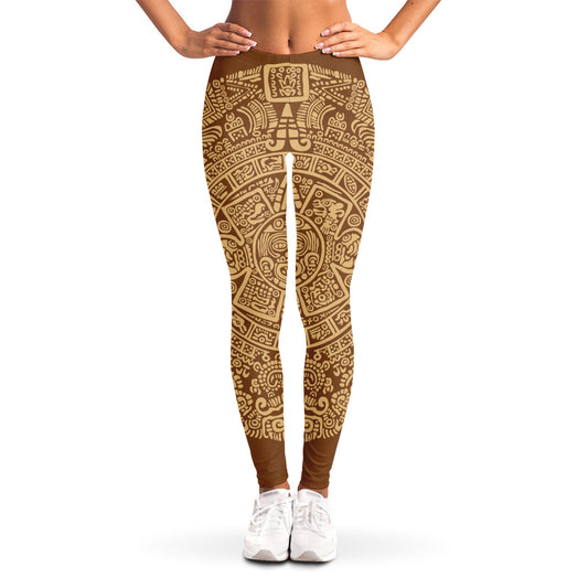 Mayan Calendar Print Women's Leggings