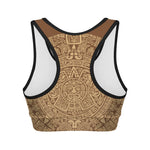 Mayan Calendar Print Women's Sports Bra