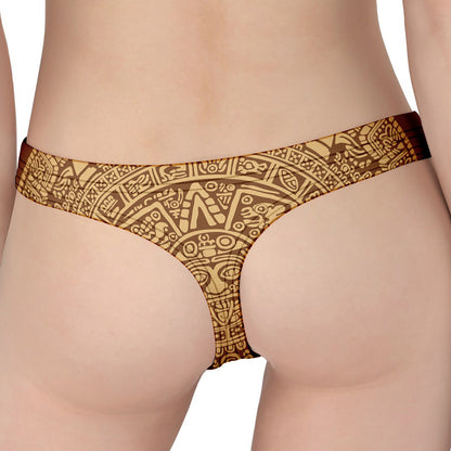 Mayan Calendar Print Women's Thong