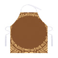 Mayan Circle Symbol Print Adjustable Apron
