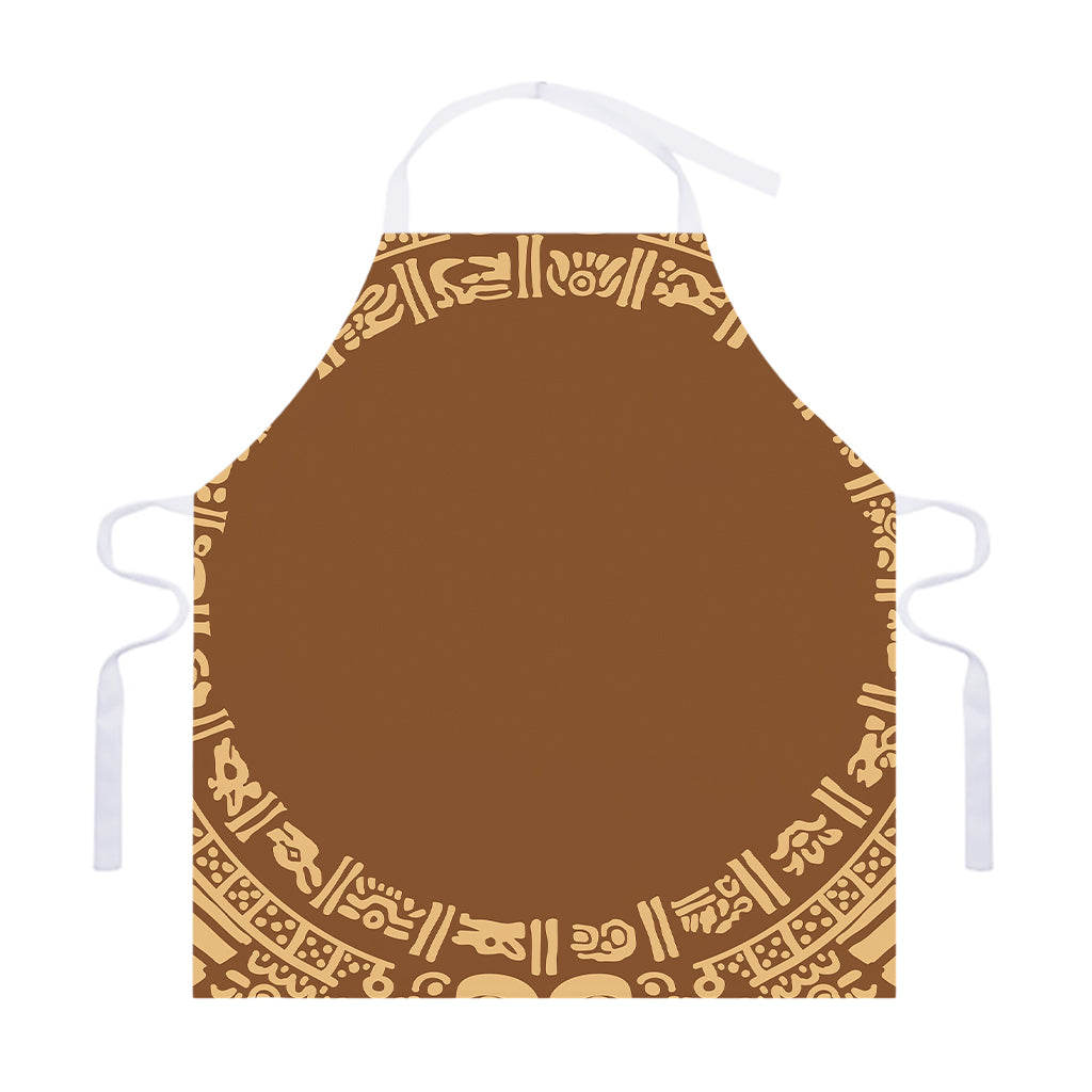 Mayan Circle Symbol Print Adjustable Apron