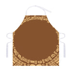 Mayan Circle Symbol Print Adjustable Apron