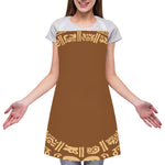 Mayan Circle Symbol Print Adjustable Apron