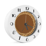 Mayan Circle Symbol Print Alarm Clock