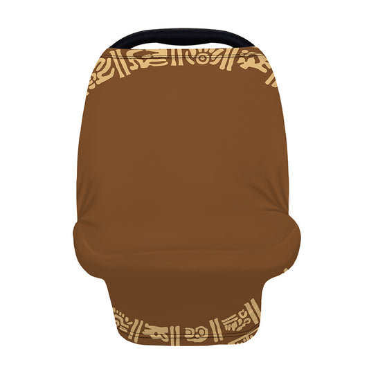 Mayan Circle Symbol Print Baby Seat Cover