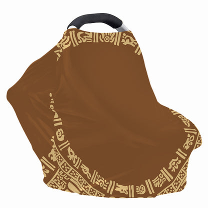 Mayan Circle Symbol Print Baby Seat Cover