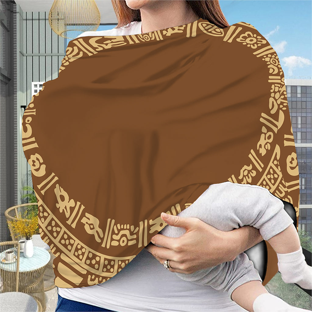 Mayan Circle Symbol Print Baby Seat Cover