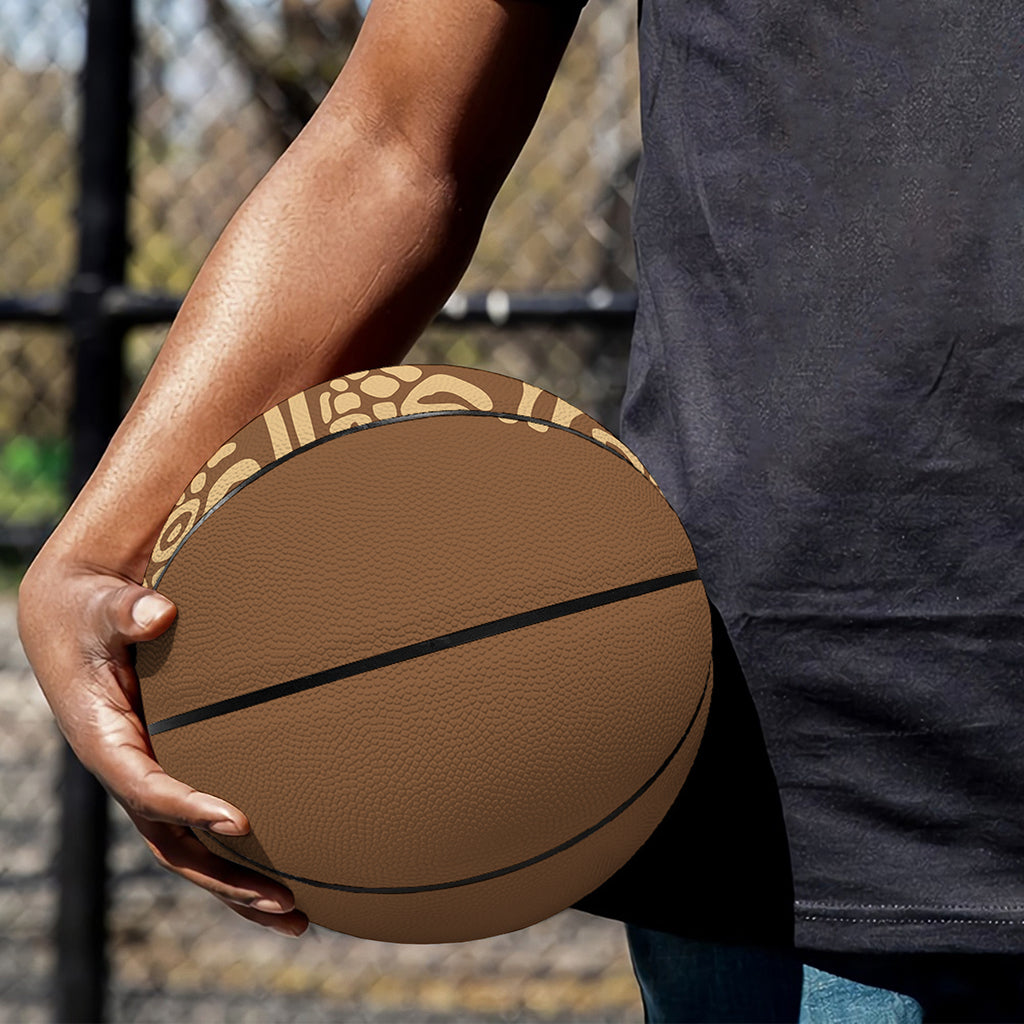 Mayan Circle Symbol Print Basketball