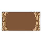 Mayan Circle Symbol Print Beach Towel