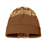 Mayan Circle Symbol Print Beanie