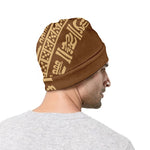 Mayan Circle Symbol Print Beanie