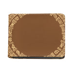Mayan Circle Symbol Print Bifold Wallet