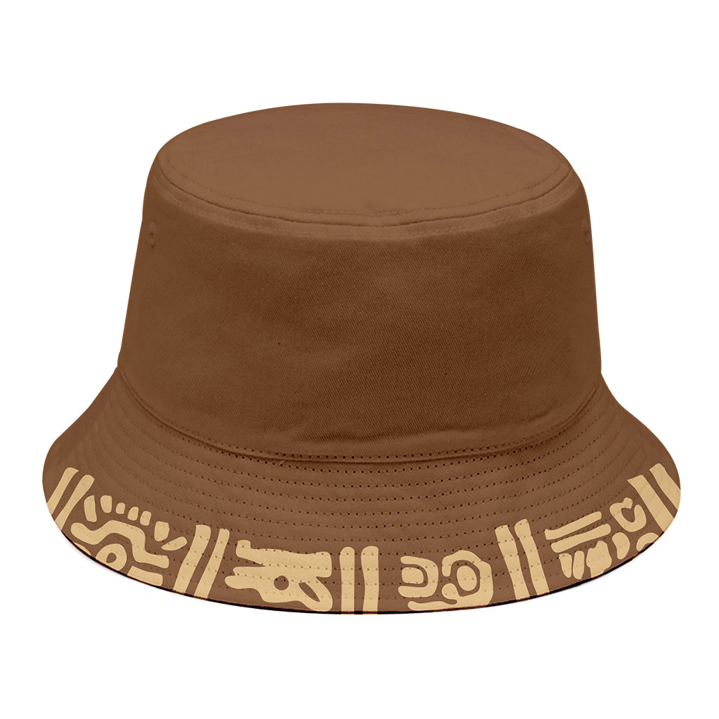 Mayan Circle Symbol Print Bucket Hat