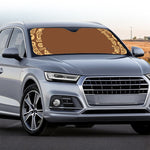 Mayan Circle Symbol Print Car Windshield Sun Shade